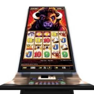 슬롯머신 제작사 아리스토크랫의 버팔로 게임 단일 기기 클로즈업 이미지