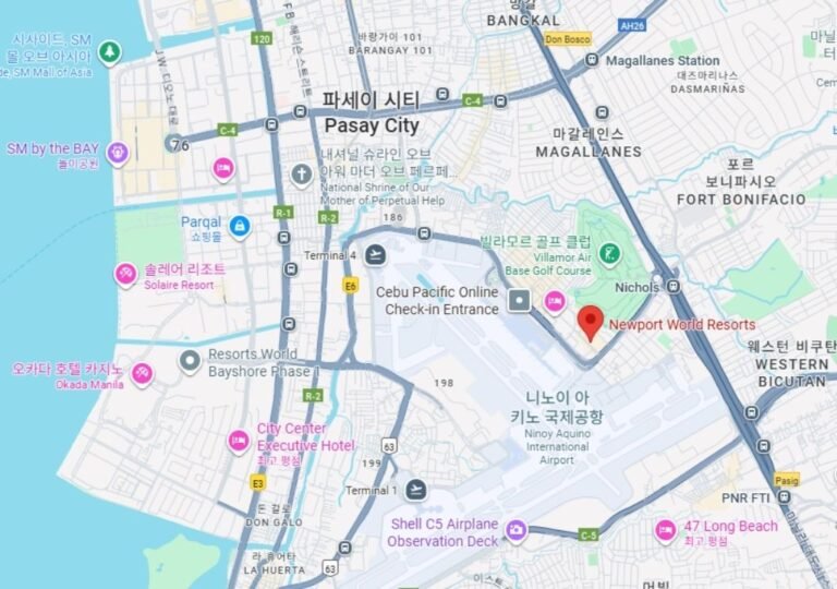 뉴포트 월드 리조트 주변 지도