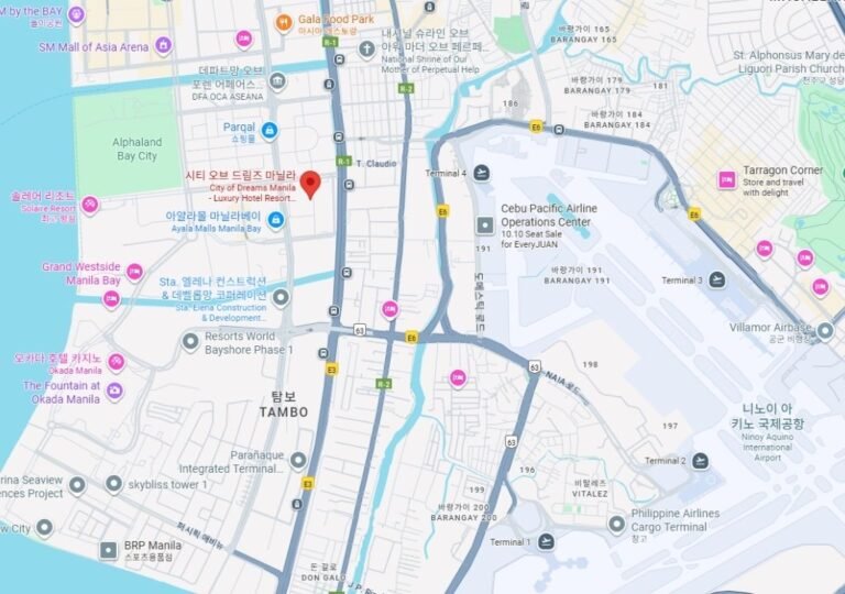 시티 오브 드림즈 마닐라 위치 지도