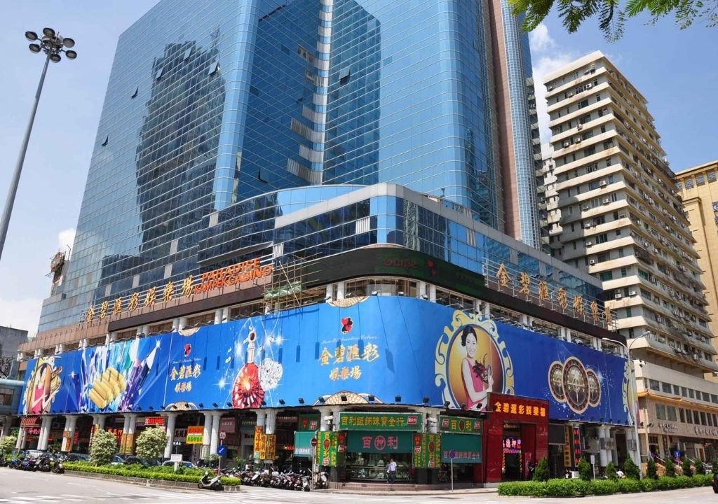 마카오 카지노 캄펙 파라다이스 건물 외관 전경