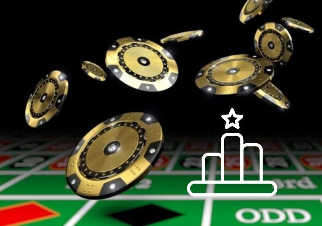 카지노 콤프 시스템에서 VIP·정킷 등급 상승을 상징하는 금색 칩 3D 일러스트