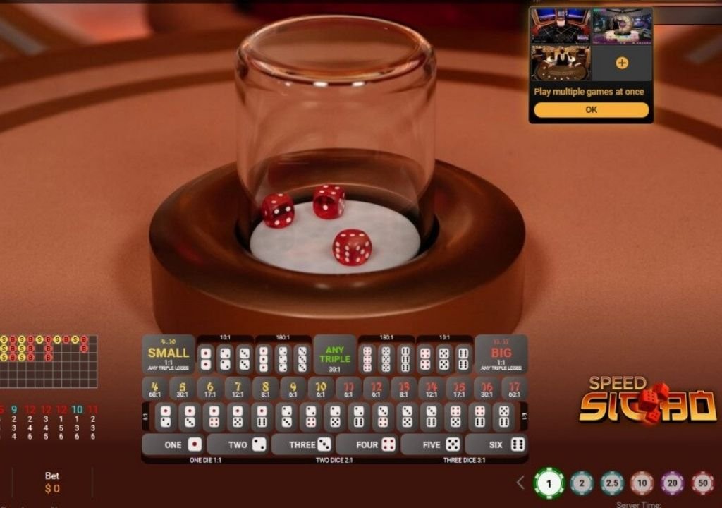 온라인 카지노 다이사이 게임 화면과 베팅 옵션 인터페이스, 카지노 다이사이 테이블이 적은 이유와 대비되는 구조