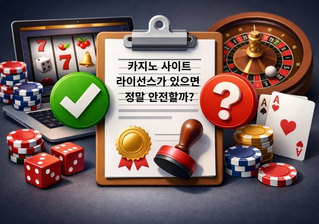 온라인 카지노 라이선스와 안전성의 관계를 보여주는 시각 자료