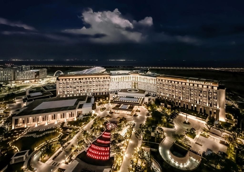 파라다이스 1월 카지노 매출 증가를 이끈 인천 파라다이스 시티 카지노 리조트 전경