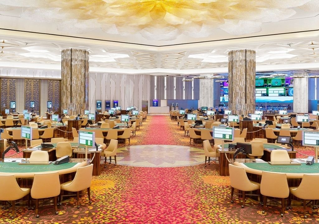 제주 드림타워 2월 카지노 매출 증가를 기록한 카지노 내부 전경