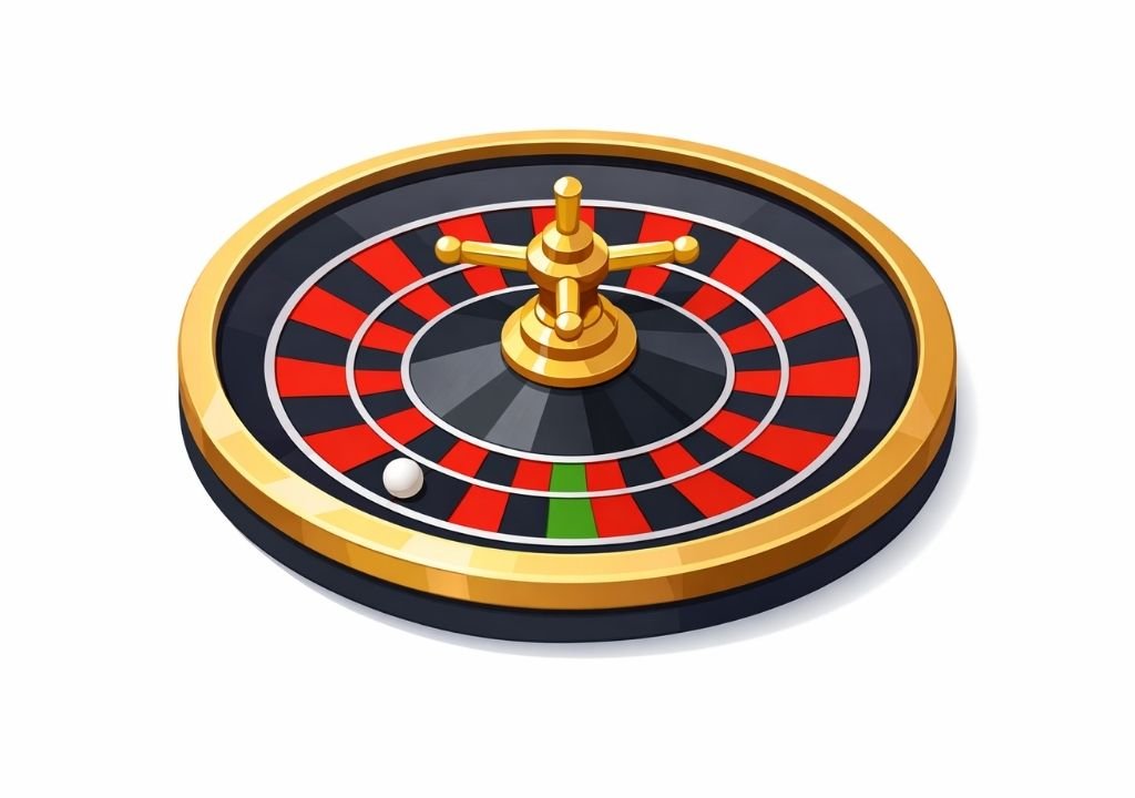 룰렛 레드 블랙 확률 구조와 0이 포함된 룰렛 휠 설명 이미지